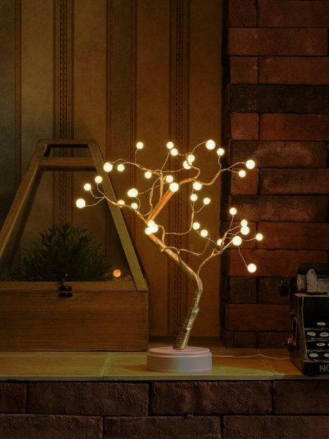 Светодиодная гирлянда золотое дерево Virgo Decor Gold-40 декоративный ночник с гибкими ветками 40LED ламп и сенсорной кнопкой, USB, свет - Теплый белый - Фото 6 Светодиодная гирлянда золотое дерево Virgo Decor Gold-40 декоративный ночник с гибкими ветками 40LED ламп и сенсорной кнопкой, USB, свет - Теплый белый - изображение 6