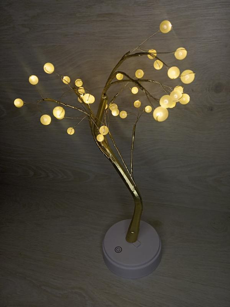 Светодиодная гирлянда золотое дерево Virgo Decor Gold-40 декоративный ночник с гибкими ветками 40LED ламп и сенсорной кнопкой, USB, свет - Теплый белый - Фото 7 Светодиодная гирлянда золотое дерево Virgo Decor Gold-40 декоративный ночник с гибкими ветками 40LED ламп и сенсорной кнопкой, USB, свет - Теплый белый - изображение 7