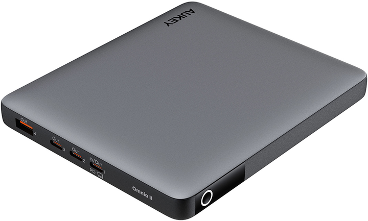 УМБ AUKEY 100W 20000mAh 3xUSB-C PD 3.0 Silver (PB-Y44) - зображення 4