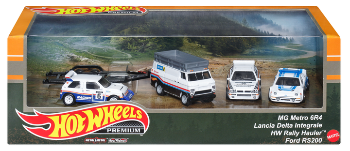 Zestaw Hot Wheels Premium Collector Rally Legend Display Set GMH39 HKC18 (0194735100866) - obraz 1