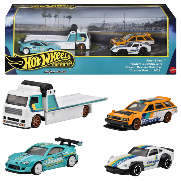 Zestaw Hot Wheels Premium Real Riders GMH39 HRT54 (0194735185351) - obraz 3