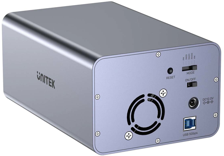Зовнішня кишеня Unitek S1308B01-EU для SSD/HDD 2 x SATA 2.5''/3.5'' RAID  - зображення 5