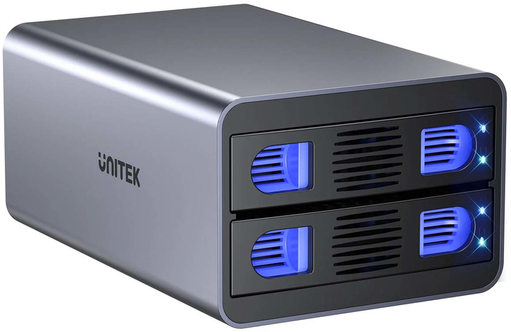 Зовнішня кишеня Unitek S1308B01-EU для SSD/HDD 2 x SATA 2.5''/3.5'' RAID  - зображення 4