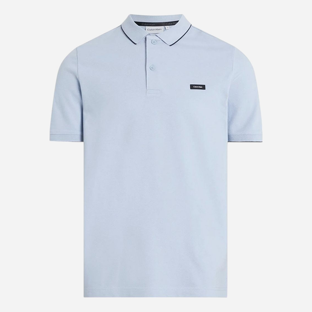 Поло довге чоловіче Calvin Klein K10K112751-CGK 2XL Блакитне (8720109267976) - зображення 4
