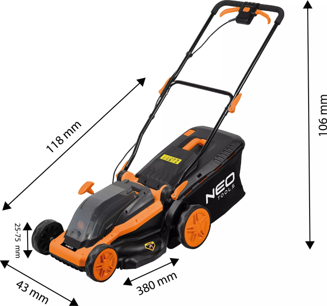 Kosiarka akumulatorowa NEO Tools 36V 04-640 (5907558477436) - obraz 13