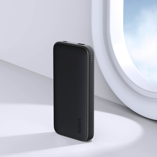 УМБ AUKEY Spark GO 10000 mAh, USB-C 15W, USB-A Grey (PB-Y46) - зображення 8