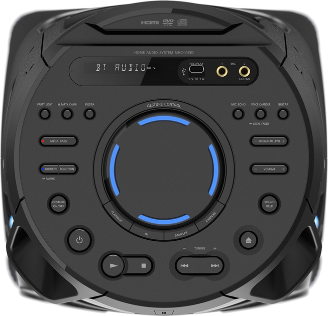Głośnik przenośny Sony V43D High Power Audio System (MHCV43D.CEL) - obraz 4