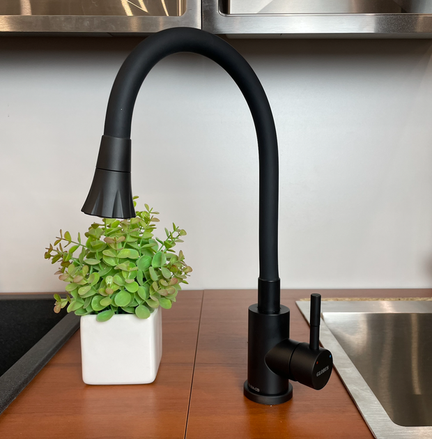 Смеситель для кухни Globus Lux ALPEN SBT1-203SA-BB-B01 черный гибкий - изображение 6