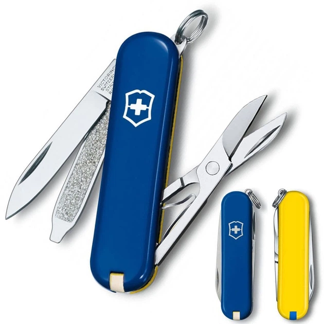 Нож Victorinox Classic SD Blue/Yellow (1049-Vx06223.2.8) - изображение 2