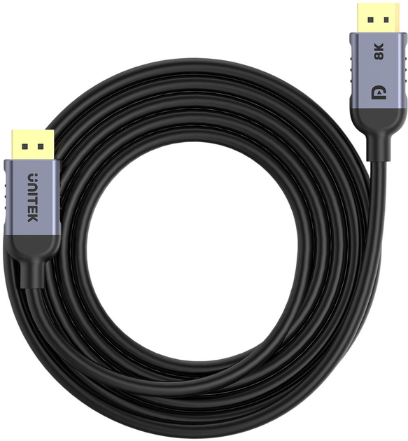 Kabel Unitek DisplayPort - DisplayPort 1.4 8K 240HZ 5 m (C1628GY01-5M) - obraz 3