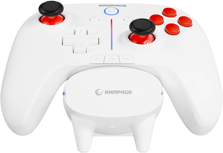 Kontroler bezprzewodowy Rampage Hydra Pro White (HYDRAPRO-WHITE) - obraz 5