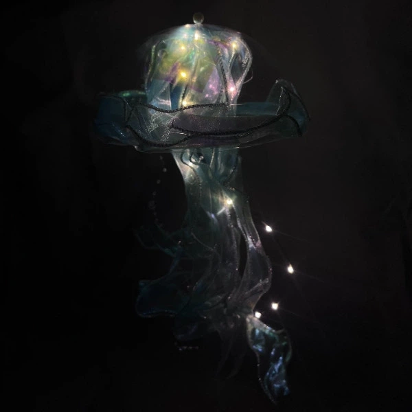 Декор светящийся Медуза на батарейках Jellyfish lamp AND HA-113