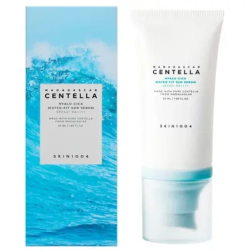 Солнцезащитный крем-сыворотка SKIN1004 Madagascar Centella Hyalu-Cica Water-Fit Sun Serum SPF50+ PA++++ 50 мл - изображение 2