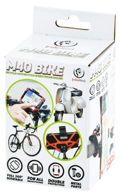Uchwyt rowerowy na telefon Rebeltec M40 Bike Black/Red (RBLUCH00007) - obraz 3