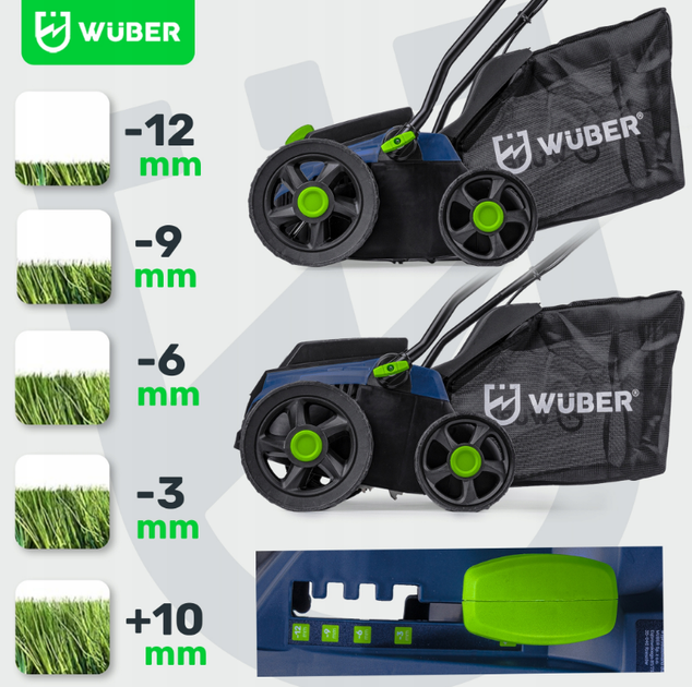 Аэратор, скарификатор Wuber 32см 1300Вт - Фото 9 Аэратор, скарификатор Wuber 32см 1300Вт - изображение 9