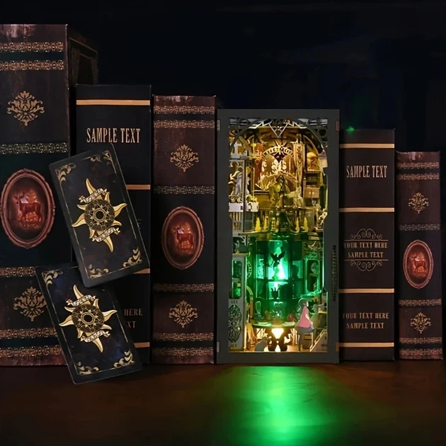 Конструктор Бук Нук Tarot Divination Society Book Nook DIY букнук інтер'єрний конструктор на книжкову полицю - изображение 6