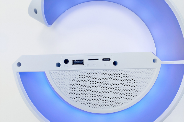 Przenośny głośnik Technaxx TX-264 LED Bluetooth z ładowaniem bezprzewodowym, lampką nocną White (4260358126180) - obraz 3