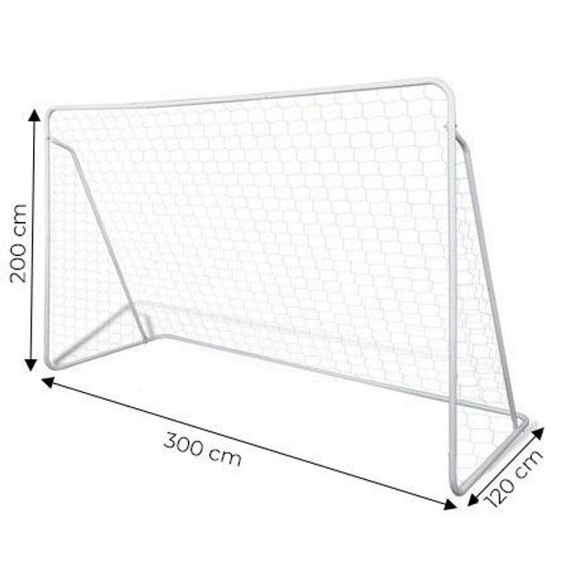 Bramka piłkarska EcoToys 300 x 200 cm (5905817002009) - obraz 5