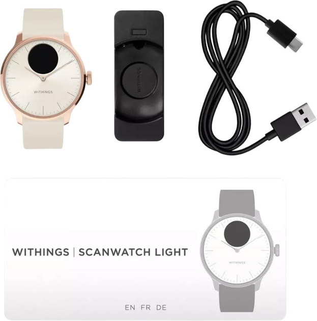 Smartwatch Withings ScanWatch 2 38mm Rose Gold White (HWA10-model 3-All-Int) - obraz 7