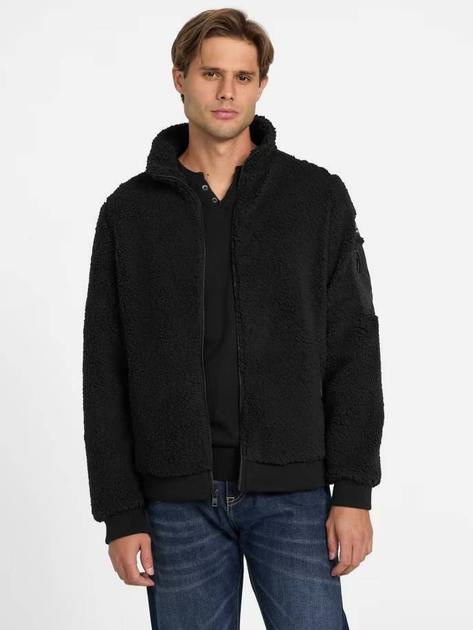 Куртка Шерпа демисезонная мужская Guess 452849041 L Черная (1159830524) 