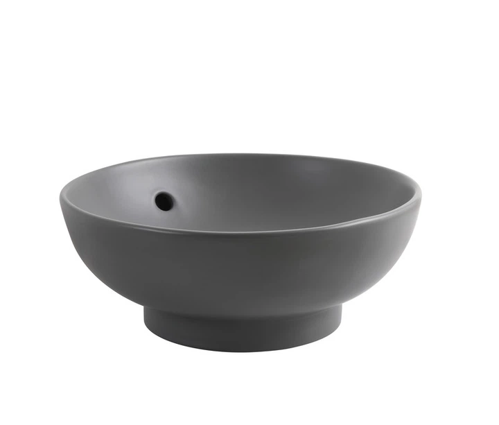 Раковина накладна MIXXUS PREMIUM TOPPER-0201 GRAY 410x410x165mm (перелив) (MP6649) - изображение 4