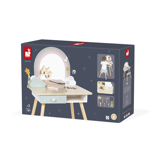 Игровой набор Janod «Туалетный столик Единорожки» для детей от 3-х лет (J06464) - изображение 6
