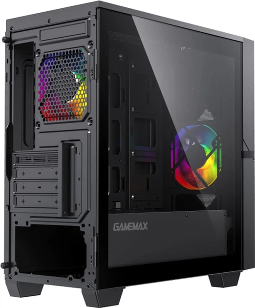 Корпус GameMax Cyclops BG з 2 ARGB вентиляторами - Фото 4 Корпус GameMax Cyclops BG з 2 ARGB вентиляторами - зображення 4