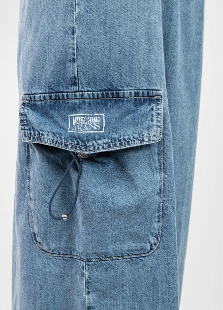 Юбка женская MOSCHINO JEANS XS голубая (251K2A010737211294-XS) - изображение 5