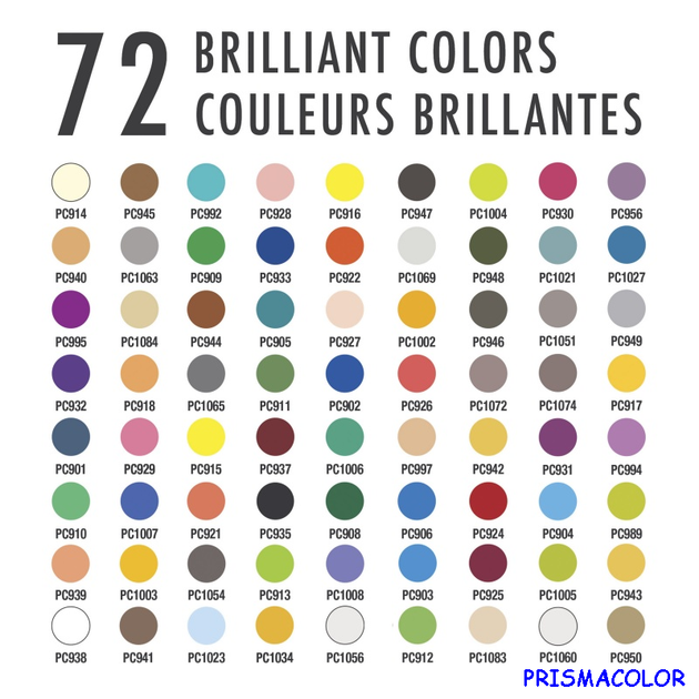М'які кольорові олівці Prismacolor Premier 72 кольори - зображення 4