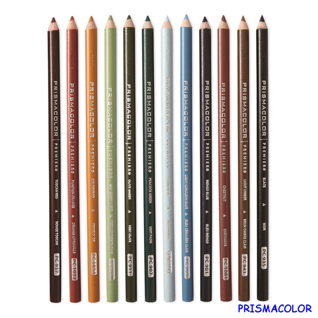 М'які кольорові олівці Prismacolor Landscape 12 кольорів - зображення 2