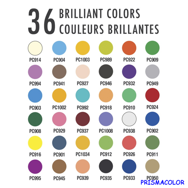 М'які кольорові олівці Prismacolor Premier 36 кольорів - зображення 4