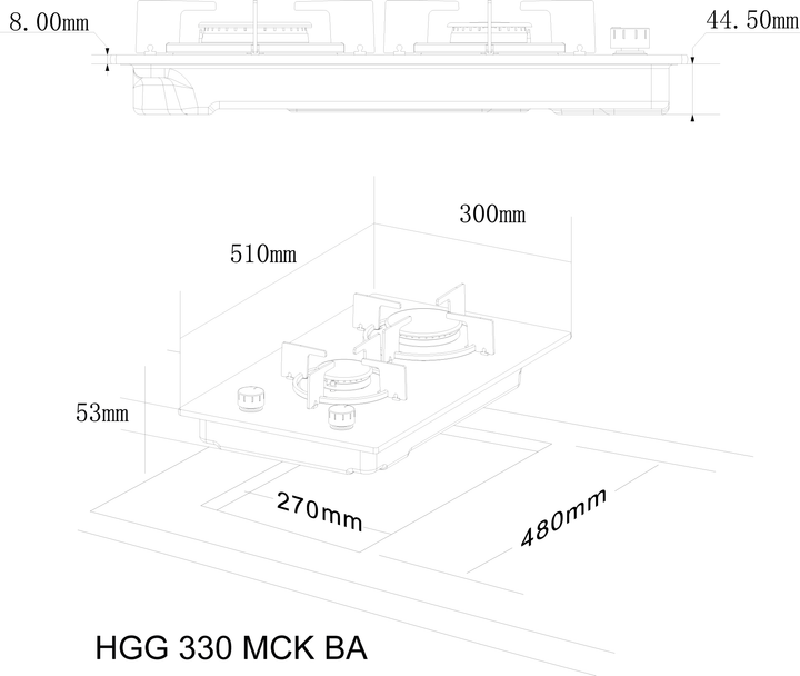 Варочна поверхня Interline HGG 330 MCK BA - изображение 8