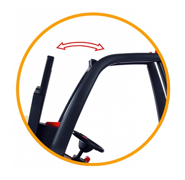 Wózek widłowy na pedały BIG Linde Forklift 56580 (4004943565806) - obraz 4