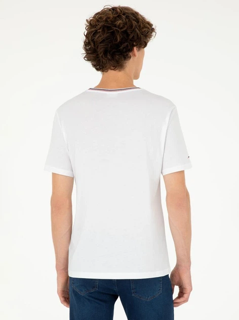 Футболка бавовняна довга чоловіча U.S. Polo Assn G081SZ011-000-2006751 (beyaz) XL Біла (8683858773505) - Фото 2 Футболка бавовняна довга чоловіча U.S. Polo Assn G081SZ011-000-2006751 (beyaz) XL Біла (8683858773505) - зображення 2