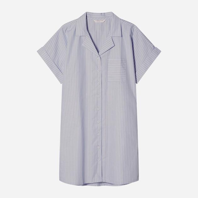 Нічна сорочка жіноча бавовняна Henderson Nanda 42781-05X L Блакитна (5903972390887) - зображення 6