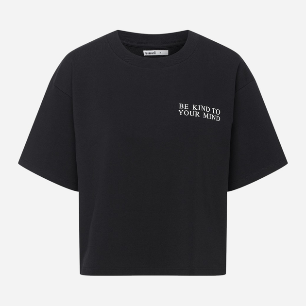 Koszulka damska oversize bawełniana Bloovii Menola 42568-99X S Czarna (5903972548219) - obraz 5