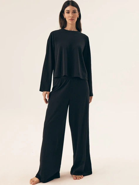 Лонгслів жіночий Esotiq Ruthie 42648-99X L Чорний (5903972501351) - зображення 3