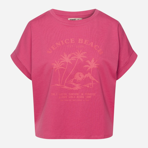 Футболка бавовняна жіноча Bloovii Venice 42814-43X S Рожева (5903972548783) - зображення 13