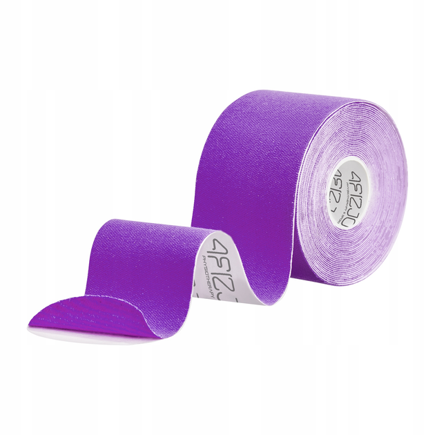 Стрічка кінезіологічна (кінезіо тейп) 4FIZJO 5 см x 5 м 4FJ0626 Violet - зображення 2