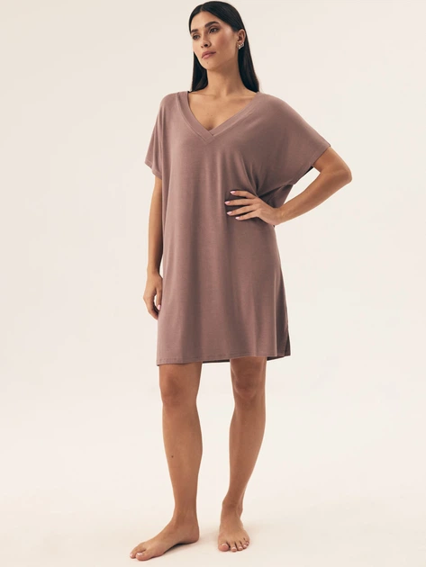 Нічна сорочка жіноча Henderson Noves 42710-84X S Коричнева (5903972378625) - зображення 3