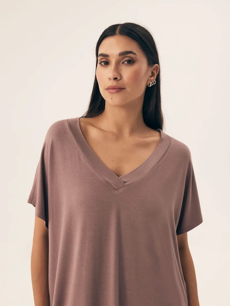 Нічна сорочка жіноча Henderson Noves 42710-84X S Коричнева (5903972378625) - зображення 4