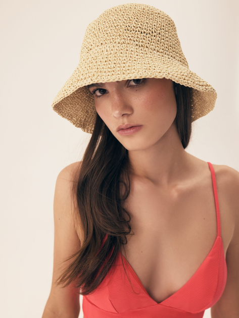 Капелюх жіночий Bloovii Palermo 42815-08X One Size Бежевий (5903972548158) - зображення 4
