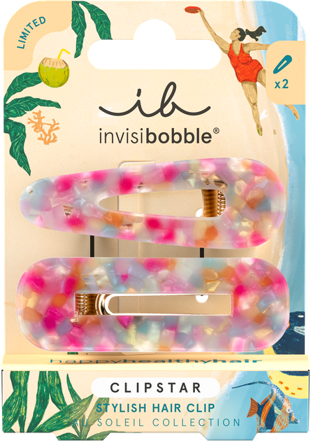 Набір шпильок для волосся Invisibobble Clipstar Au Soleil Dazzling Wave 2 шт (4063528076106) - Фото 1 Набір шпильок для волосся Invisibobble Clipstar Au Soleil Dazzling Wave 2 шт (4063528076106) - зображення 1