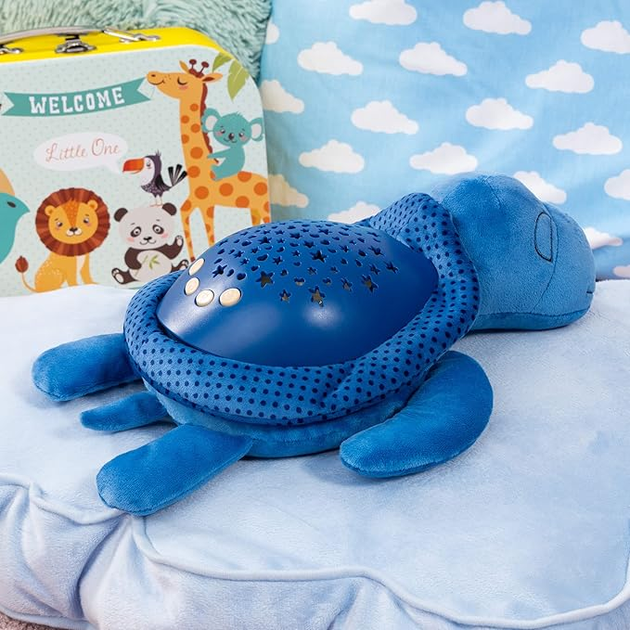 Нічник іграшка Bayer Sonni Sleepo Черепаха Синій 31 см (4003336695014) - зображення 3