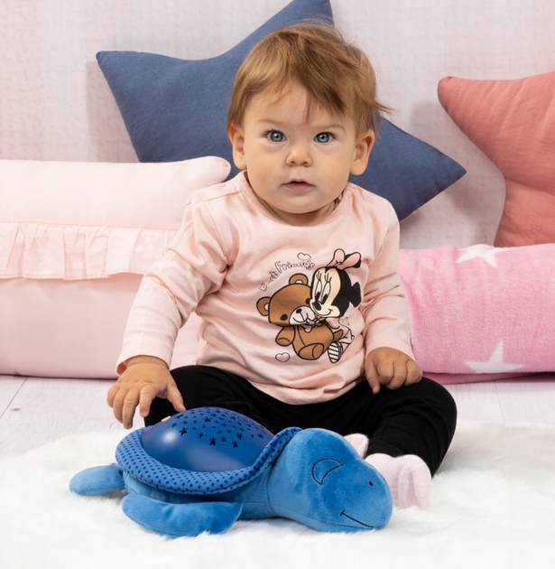 Нічник іграшка Bayer Sonni Sleepo Черепаха Синій 31 см (4003336695014) - зображення 5
