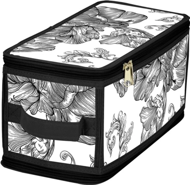 Корзина Idea Home DB-23 Anthracite Flowers 30x15x15 см - Фото 1 Корзина Idea Home DB-23 Anthracite Flowers 30x15x15 см - зображення 1