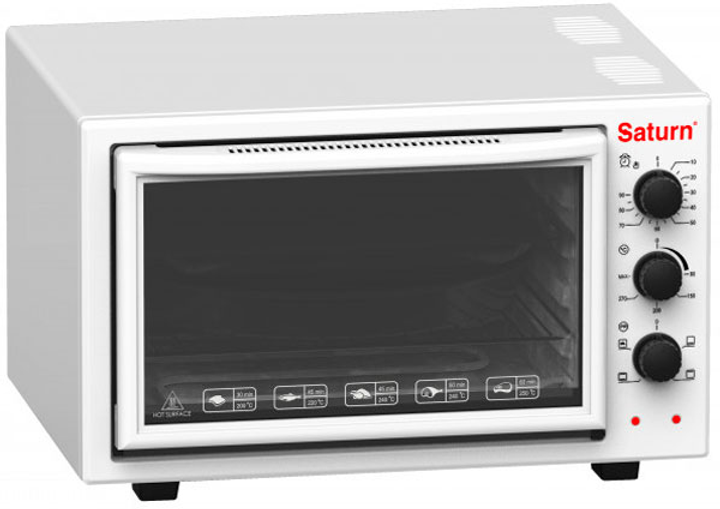 Електрична піч Saturn ST-EC3803 Біла - зображення 3