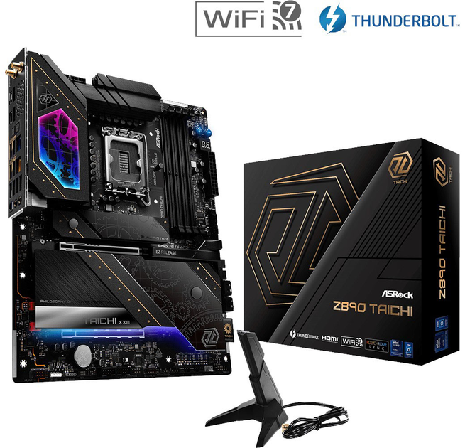 Материнська плата ASRock Z890 Taichi (LGA1851, Z890, PCI-Ex16) (90-MXBPR0-A0UAYZ) - зображення 9