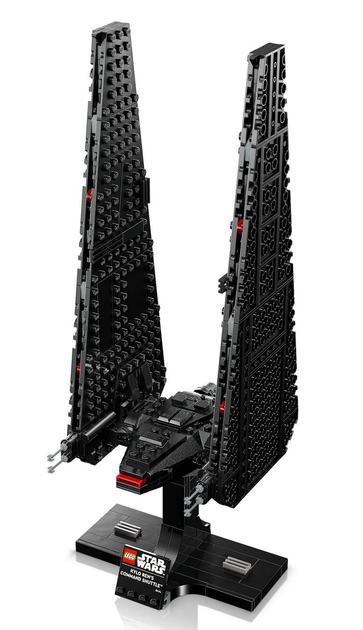 Klocki konstrukcyjne LEGO Star Wars Wahadłowiec dowodzenia Kylo Rena 386 elementów (75406) - obraz 8