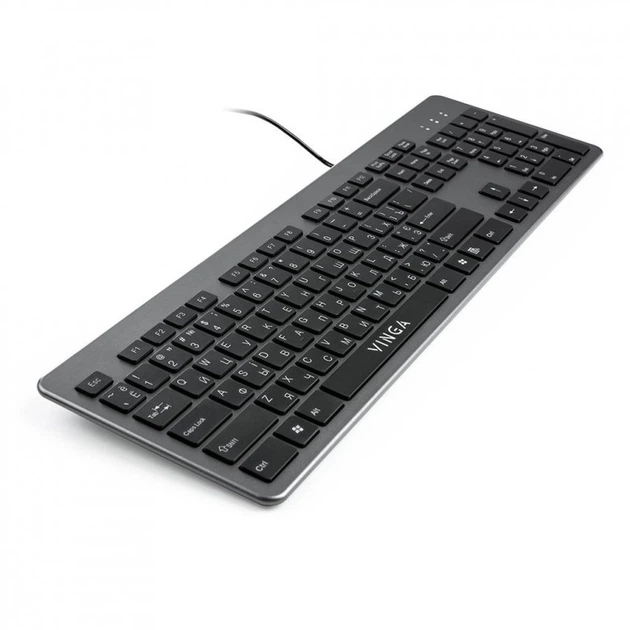 Клавиатура Vinga KB735 black-grey - изображение 4